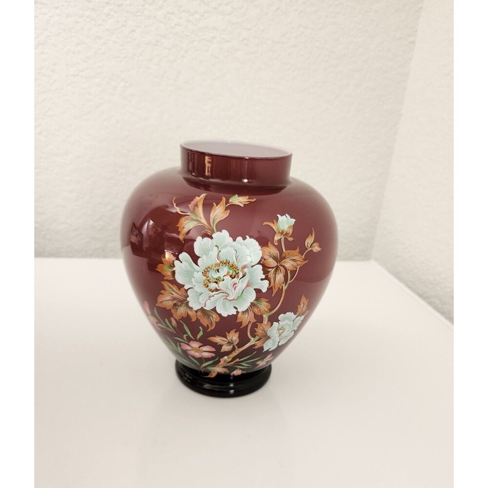 Vintage Ardalt Glass Vase/Urn Floral made in Italy